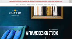 Desktop Screenshot of aframeofart.com