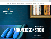 Tablet Screenshot of aframeofart.com